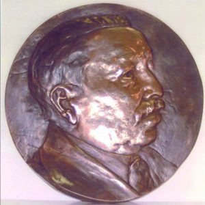 Amedeo Bocchi: Testa del padre in bronzo